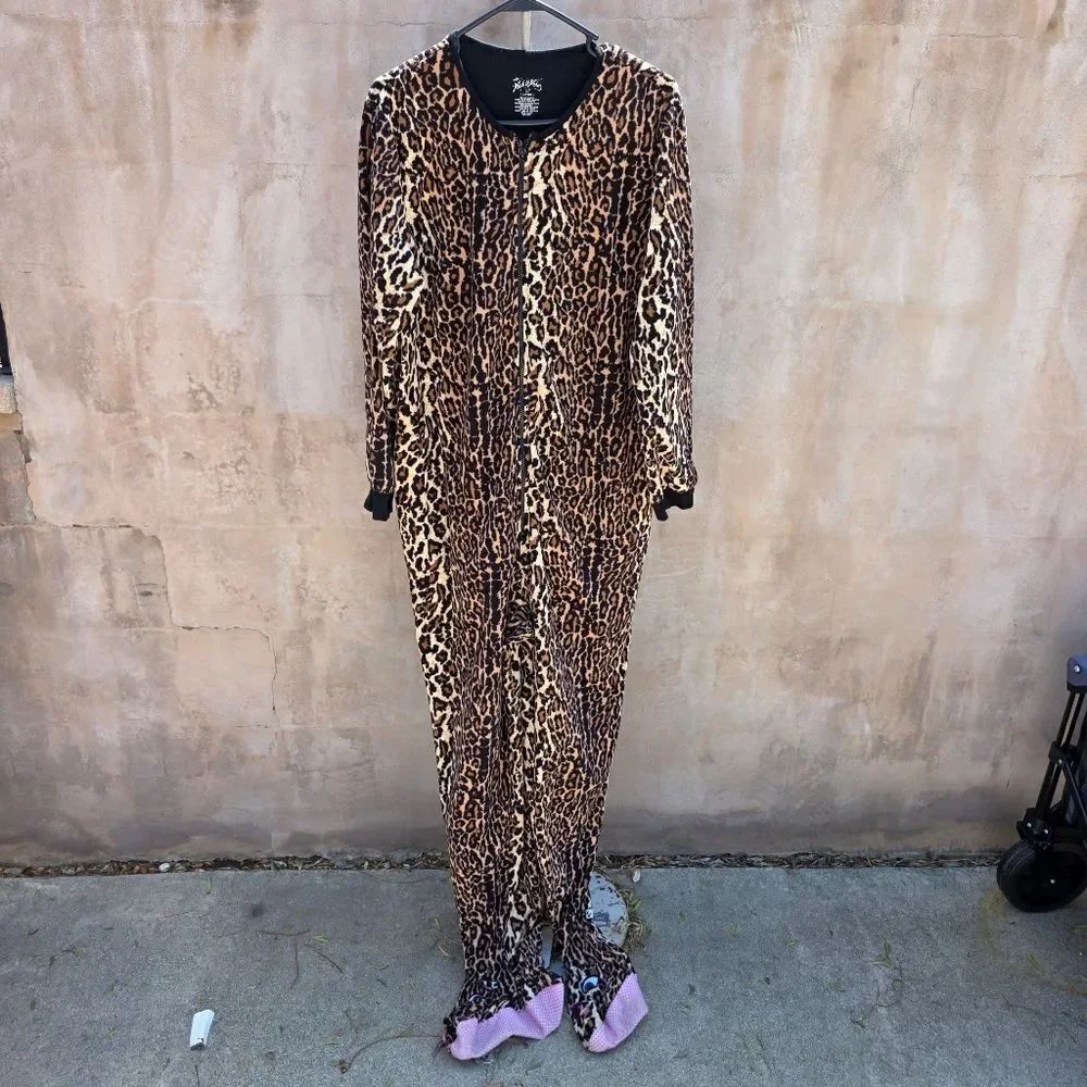Nick & Nora Footed Cheetah Pajamas